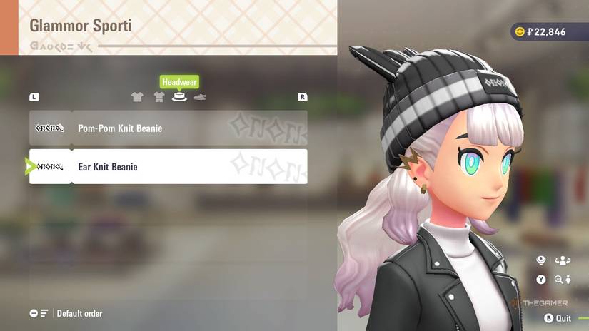 Ear Knit Beanie at Glammor Sporti in Pokemon Legends: Z-A.