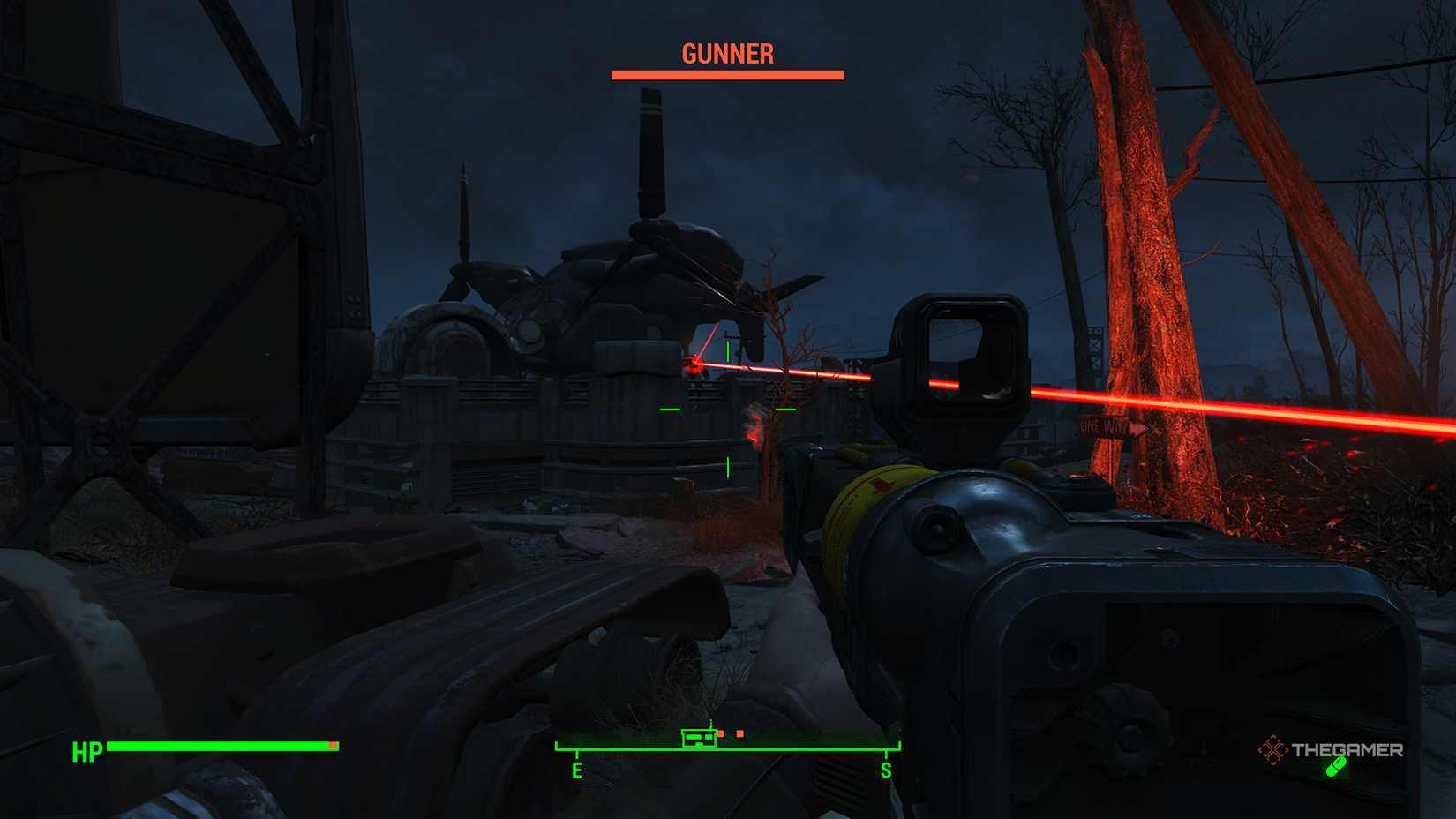 Gunner fight in Fallout 4.