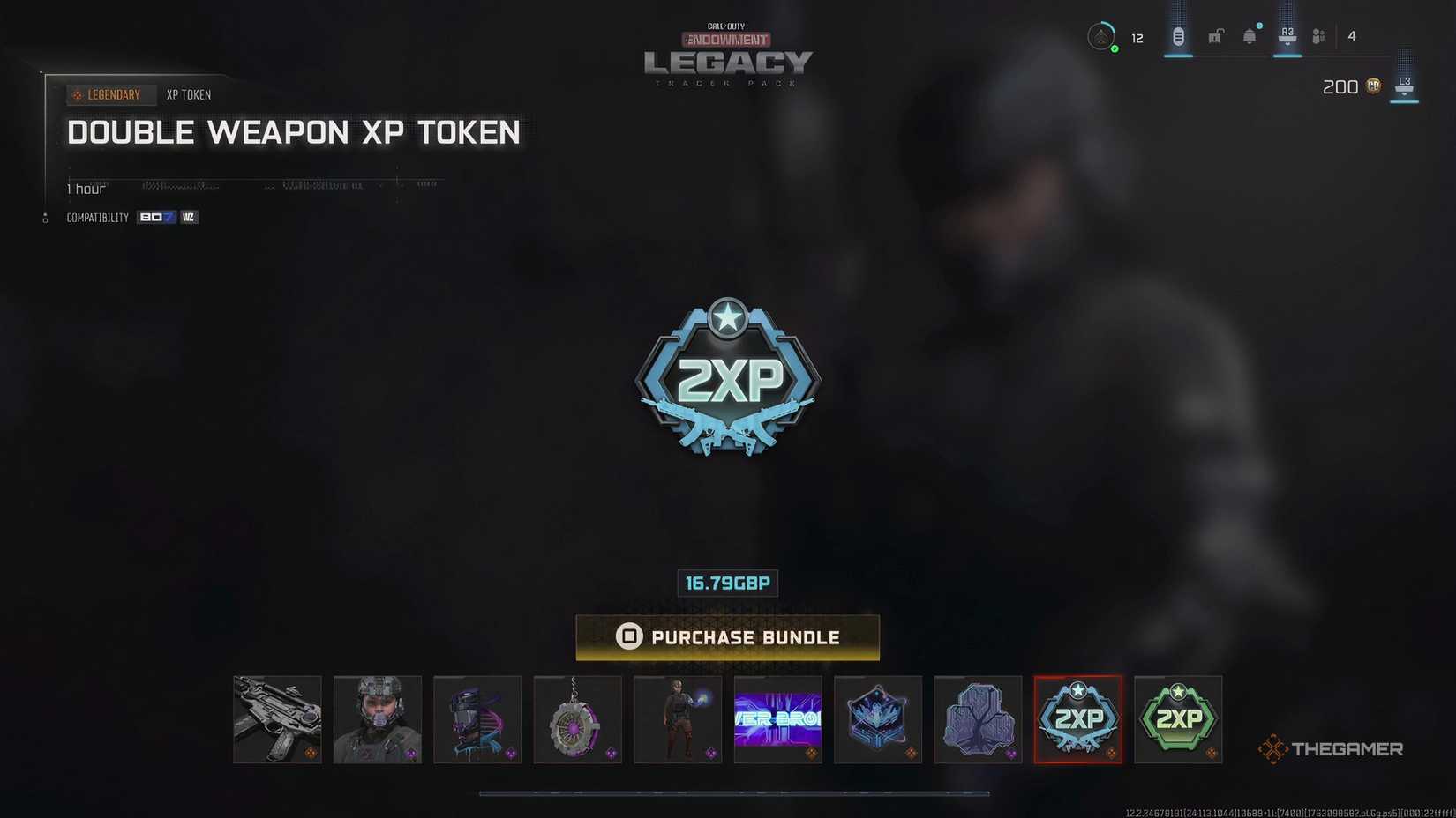 Find a Double XP Token in Call of Duty: Black Ops 7 in the Endowment Tracer Pack