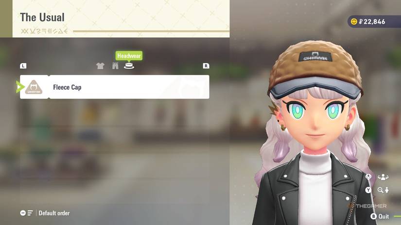 Fleece Cap at The Usual in Pokemon Legends Z-A.
