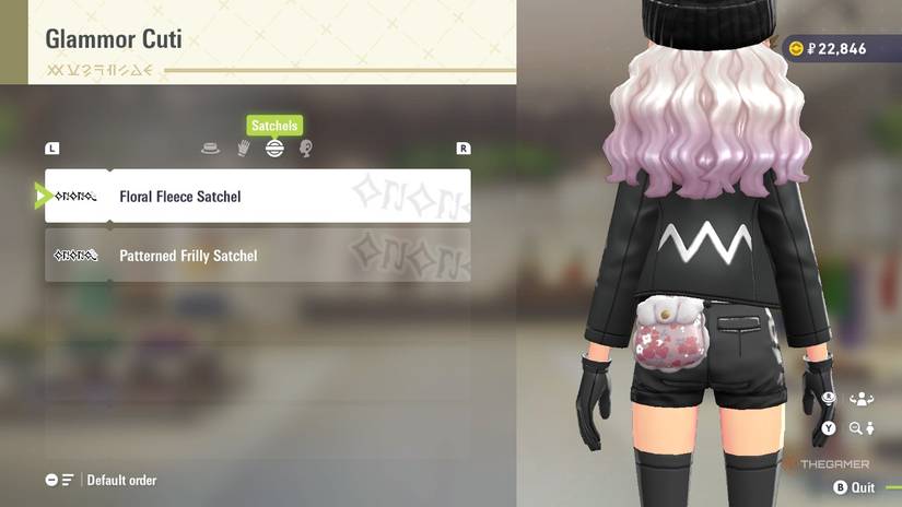 Floral Fleece Satchel at GLAMMOR Cuti in Pokemon Legends Z-A.