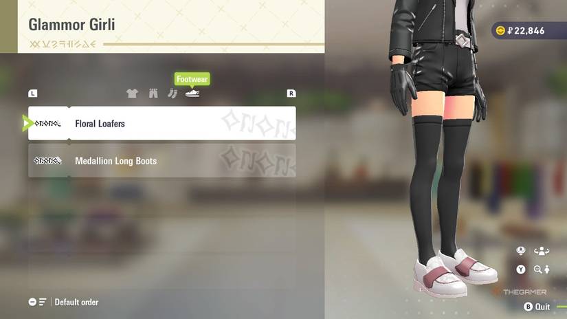 Floral Loafers at Glammor Girli in Pokemon Legends: Z-A.