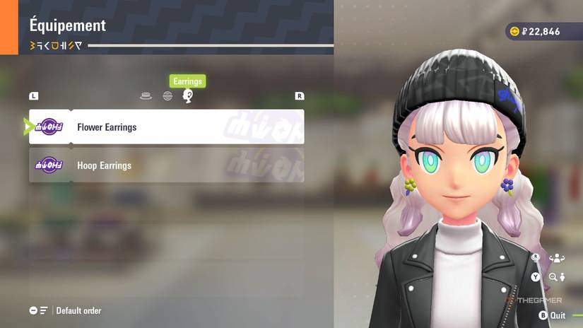 Flower Earrings at Equipement in Pokemon Legends: Z-A.