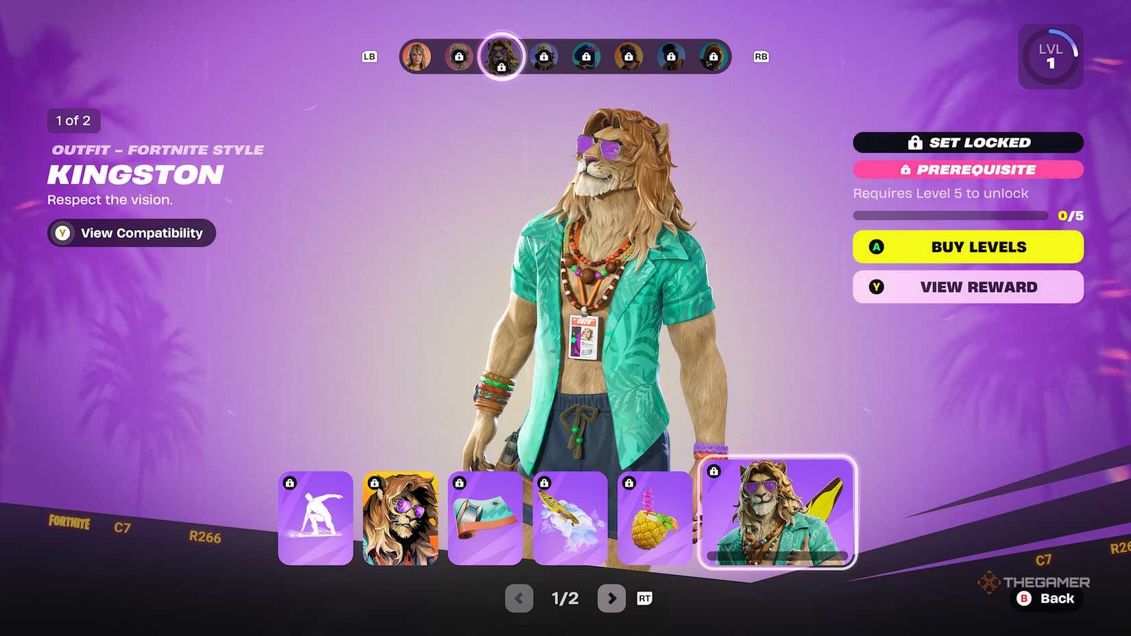 Fortnite Chapter 7 Season 1 Battle Pass Reward Page Five.