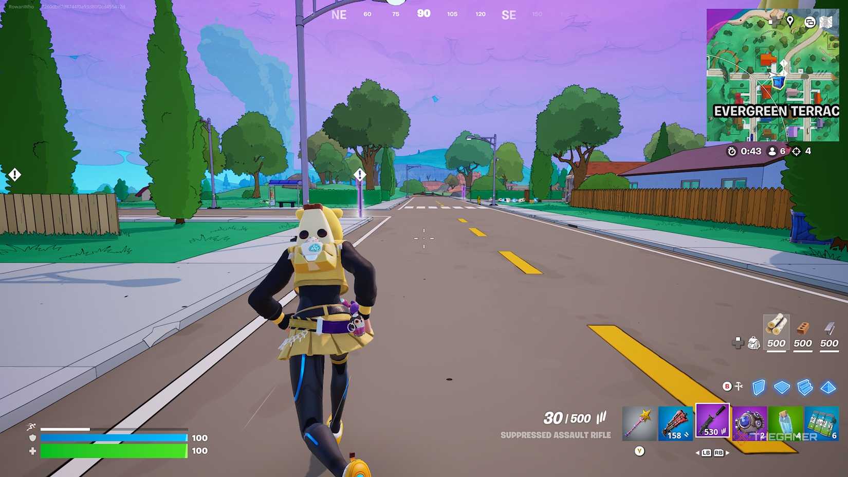 Fortnite Evergreen Terrance Street Signs.