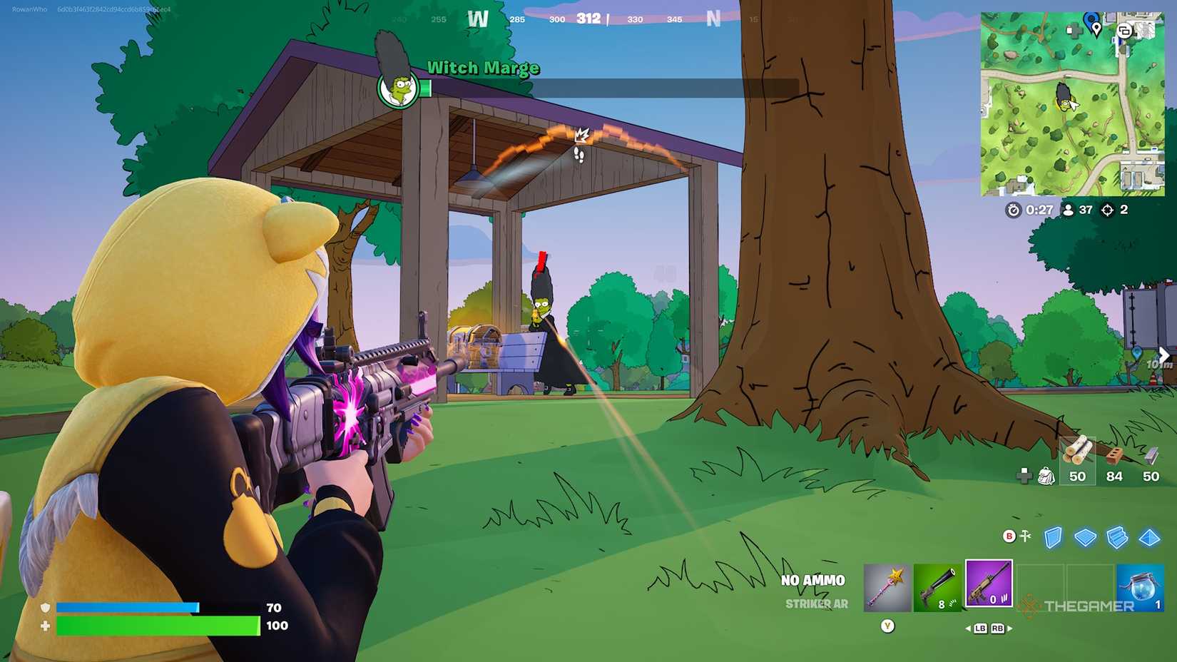 Fortnite Fighting Witch Marge.