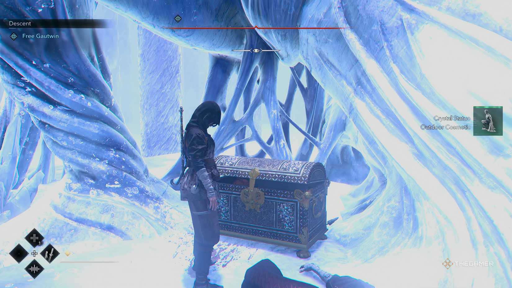 Getting the Eren Yeager Crystal Statue in the Attack on Titan story quest in AC Shadows.