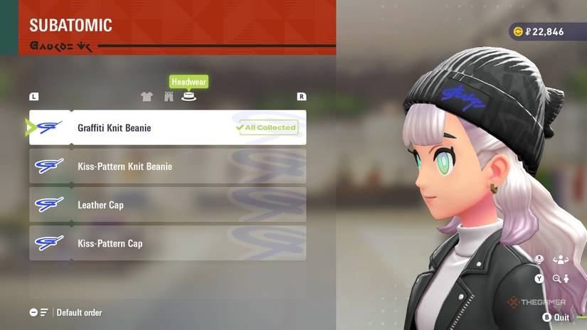 Graffiti Knit Beanie at SUBATOMIC in Pokemon Legends: Z-A.