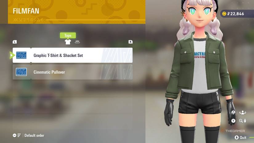 Graphic T-Shirt and Shacket Set at FILMFAN in Pokemon Legends: Z-A.