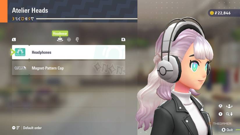 Headphones at Atelier Heads in Pokemon Legends: Z-A.