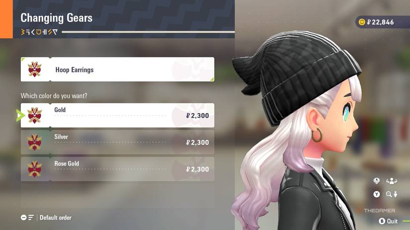 Hoop Earrings at Changing Gears in Pokemon Legends: Z-A.