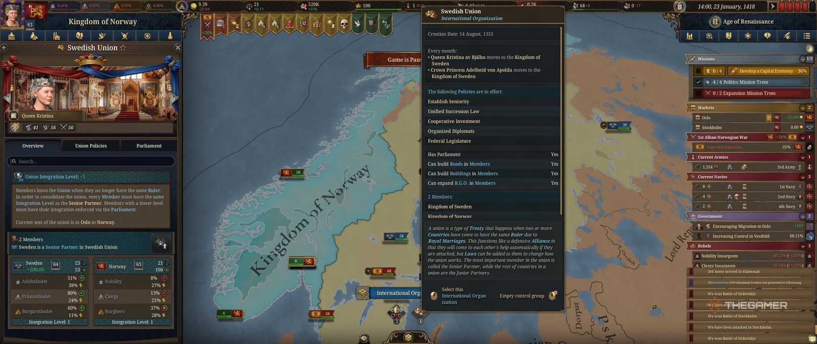 Hovering over missing input warning notice in Europa Universalis 5.