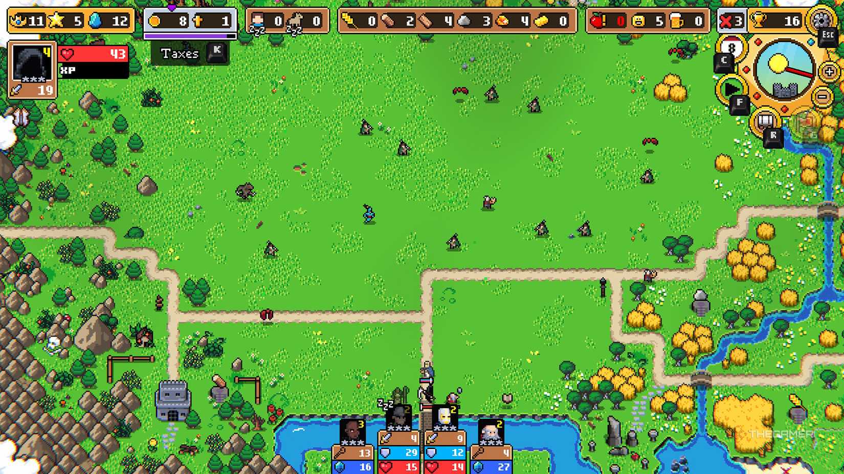 在《超级幻想王国》中，怪物正在攻击王国。