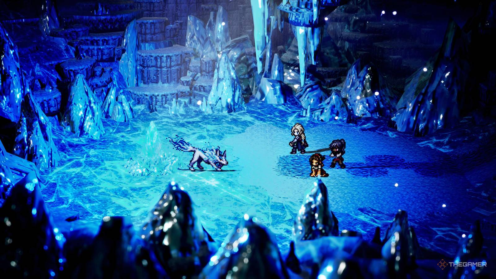 How To Beat The Emerald Direwolf And Scarlet Wings Corporal In Octopath Traveler 0