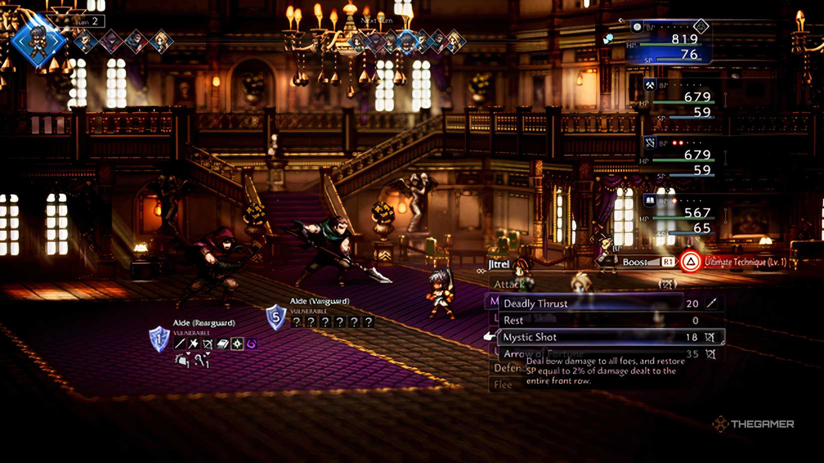 How To Beat The Rearguard And Vanguard Aide In Octopath Traveler 0