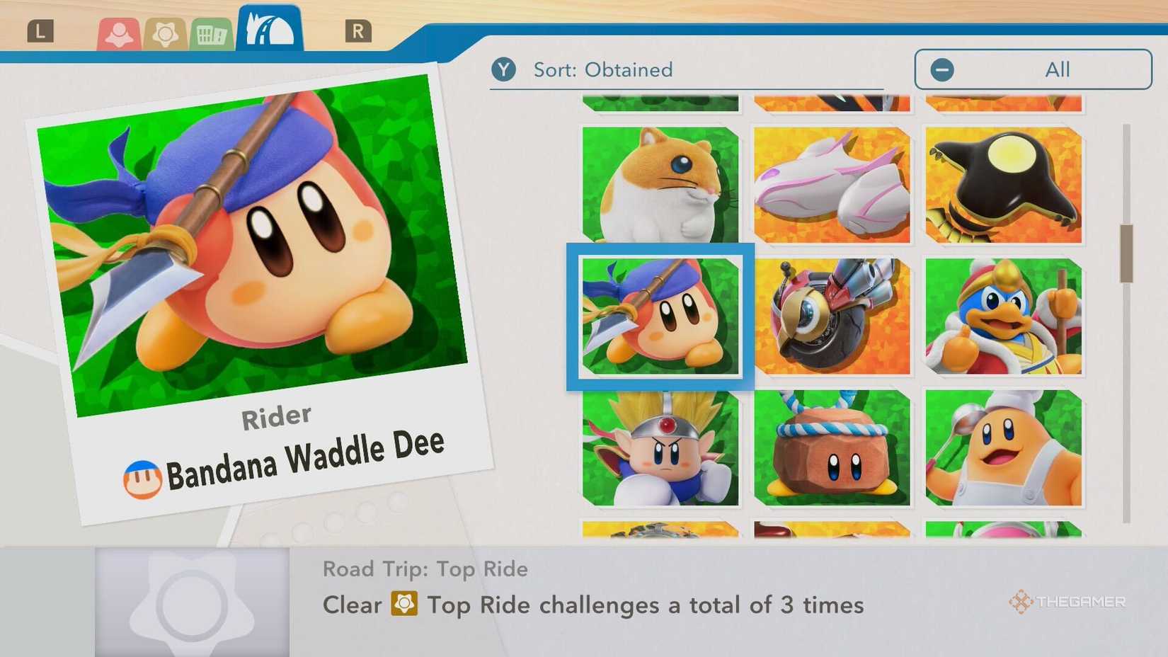 باز کردن قفل Bandana Waddle Dee در Kirby Air Riders.