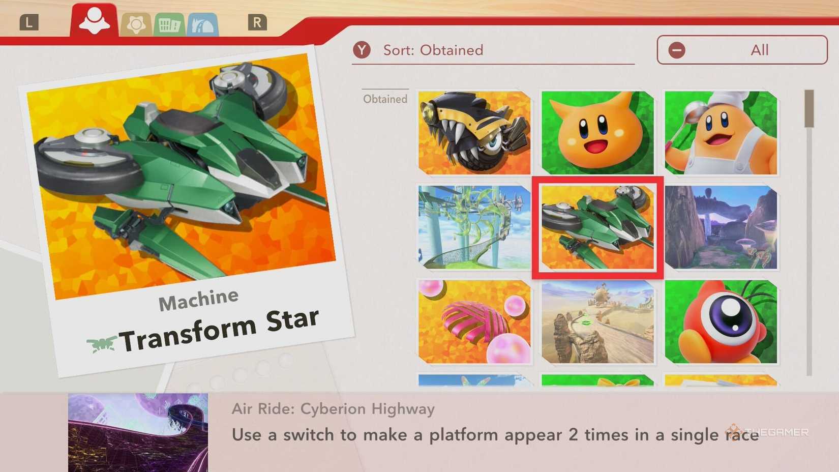 How To Unlock Every Machine In Kirby Air Riders, image size:1650x928