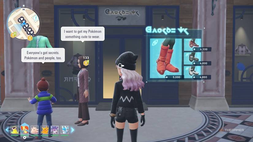 Les Chaussures in Pokemon Legends Z-A.