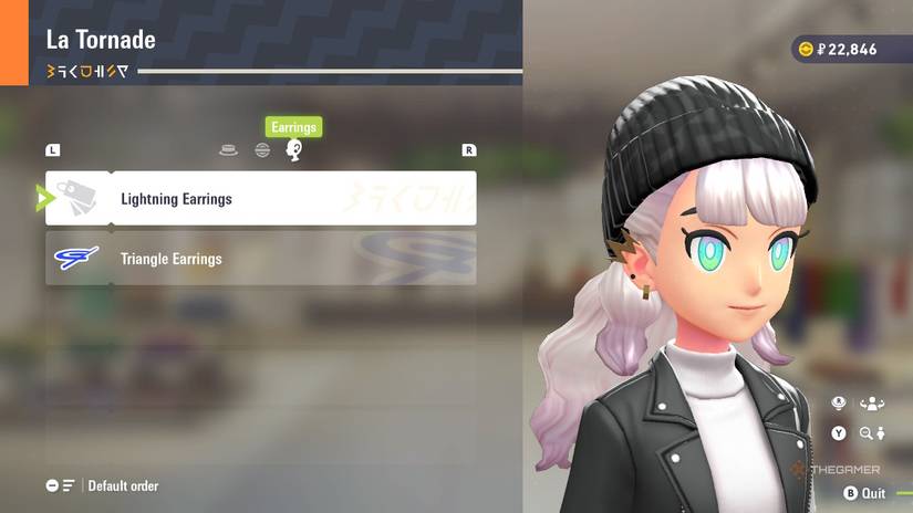 Lightning Earrings at La Tornade in Pokemon Legends: Z-A.