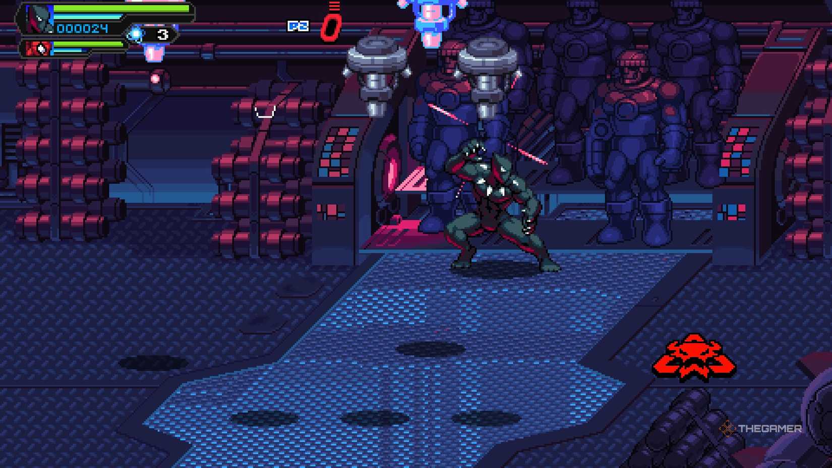 Sanctuary II's defense systems in Marvel Cosmic Invasion.