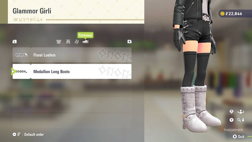 Medallion Long Boots at Glammor Girli in Pokemon Legends: Z-A.
