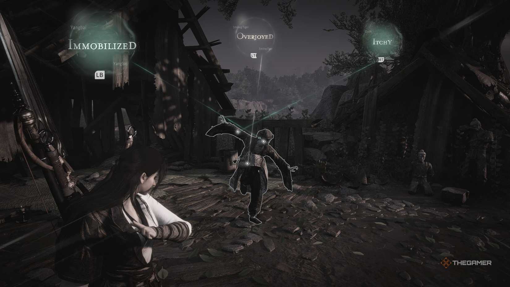 Meridian Touch touch option above Yan Qiren in Where Winds Meet.