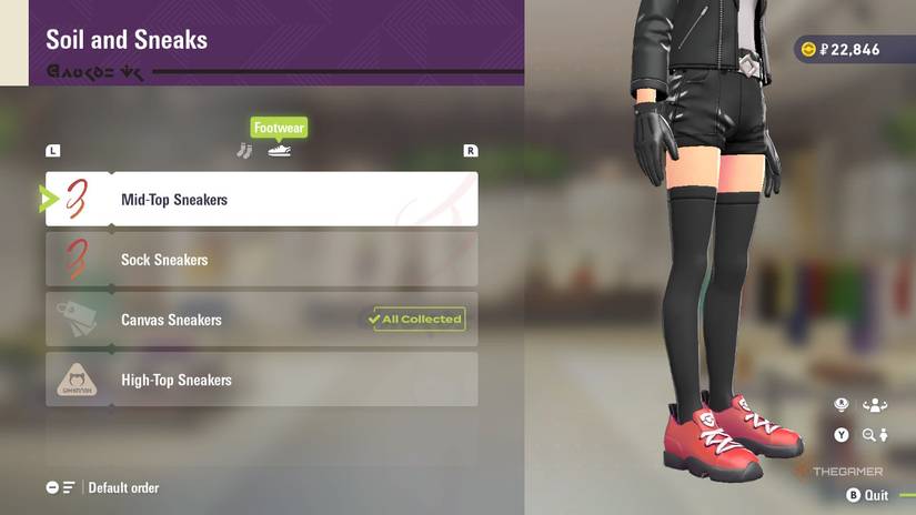 Mid-Top Sneakers at Soil and Sneaks in Pokemon Legends: Z-A.