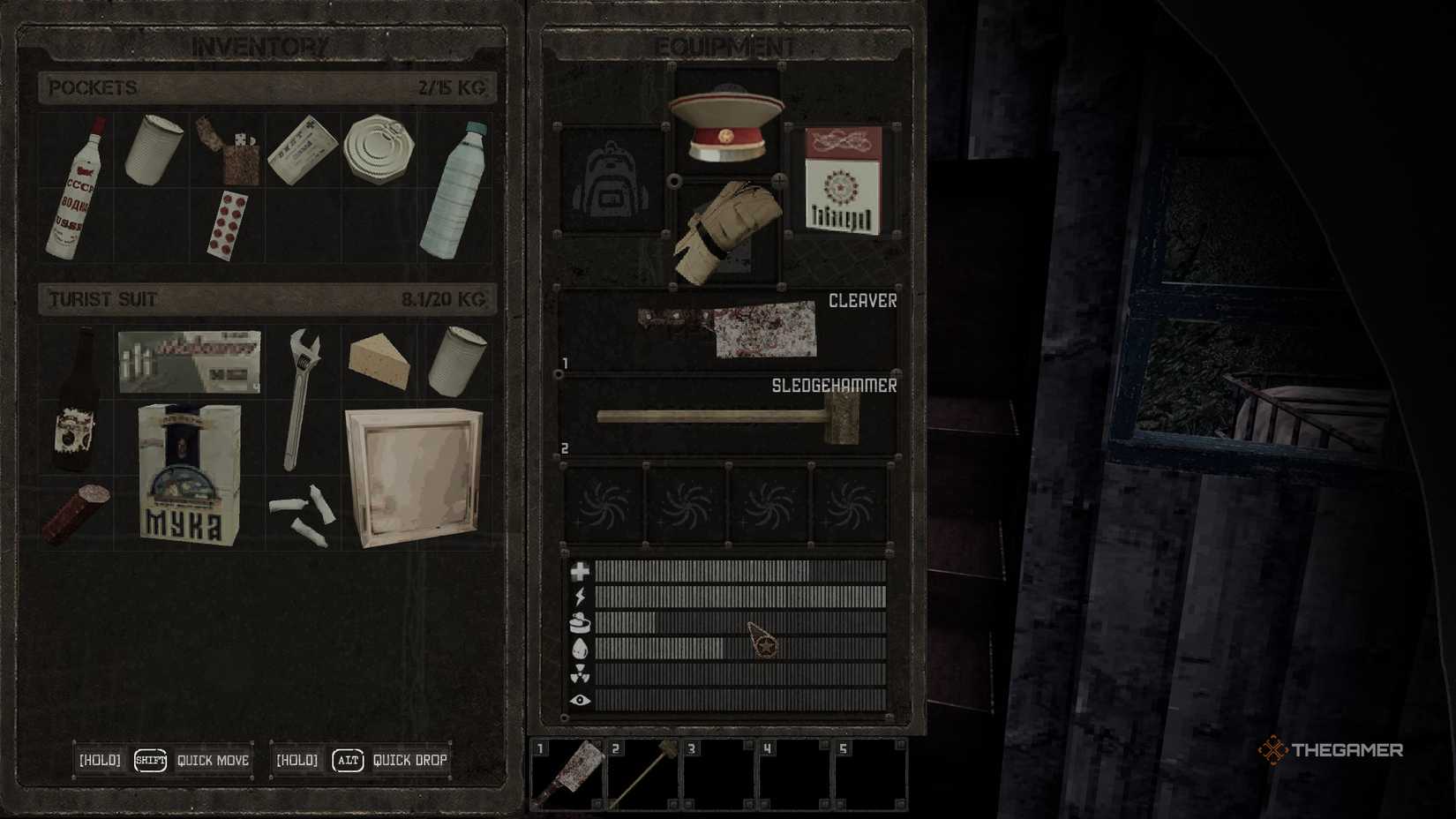 Hovering over special stats in Misery.