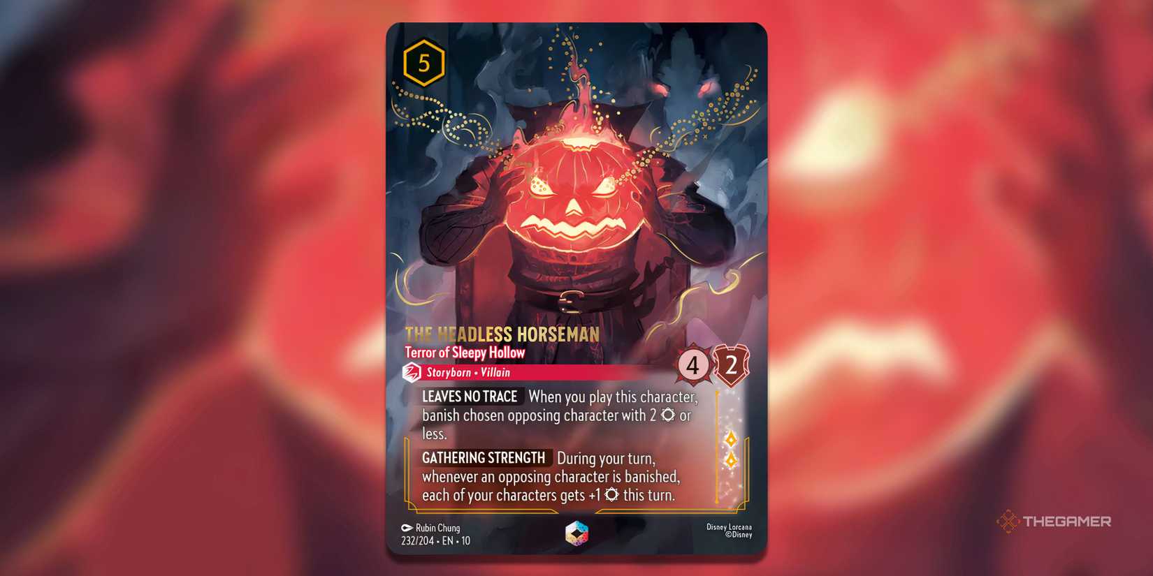 The Headless Horseman, Terror Of Sleepy Hollow (Enchanted) Disney Lorcana card.
