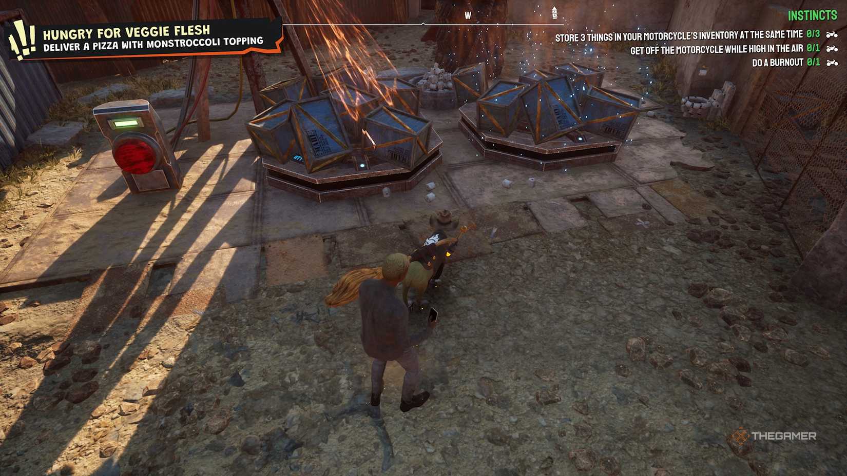 Pilgor copying the blue box in Goat Simulator 3.