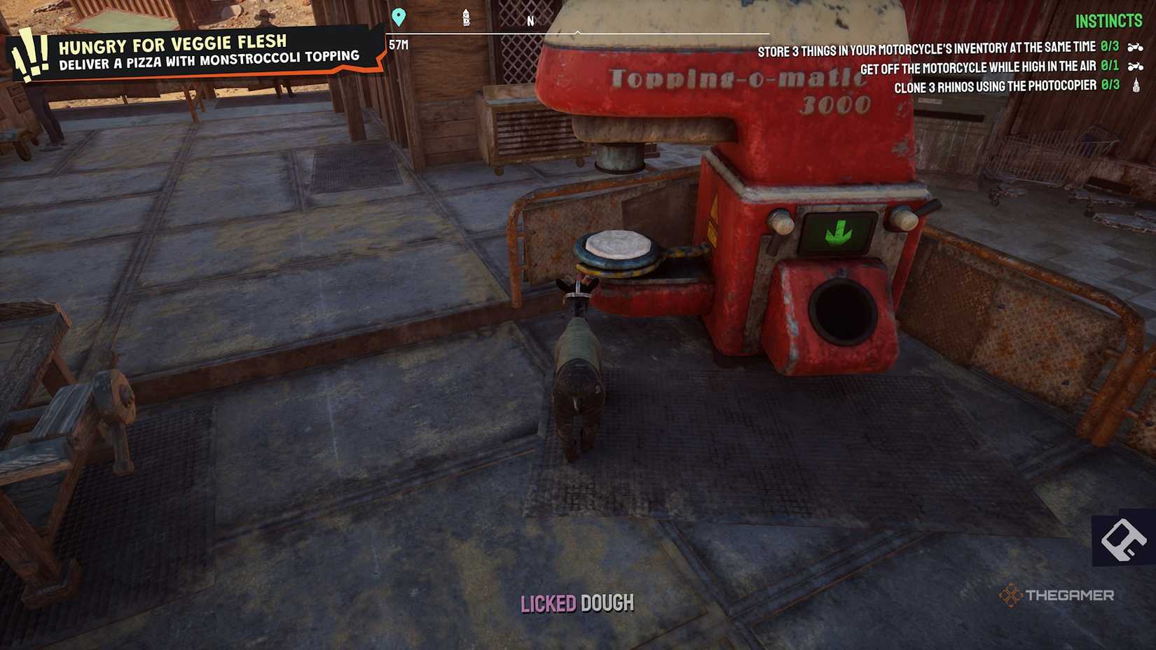 Pilgor using the Topping-o-matic 3000 in Goat Simulator 3.