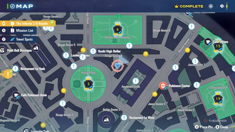 Pokémon Legends: Spritzee on ZA's Map.