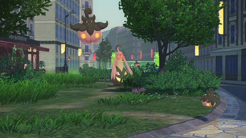 A group of Pumpkaboo including an Alpha in Pokemon Legends: Z-A.