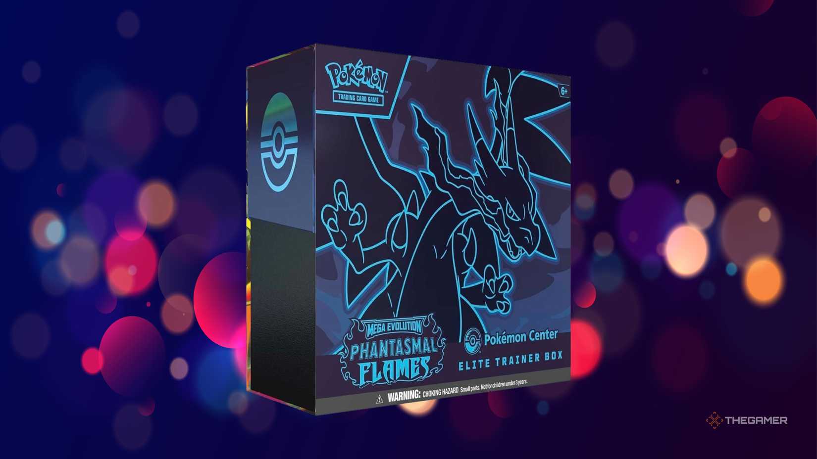 Phantasmal Flames Products: Elite Trainer Box from the Pokemon TCG.