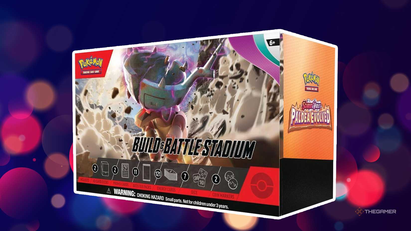Build and battle Paldea Evolved Stadium boxes from the Pokemon TCG.