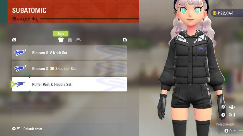 Puffer Vest at SUBATOMIC in Pokemon Legends: Z-A.