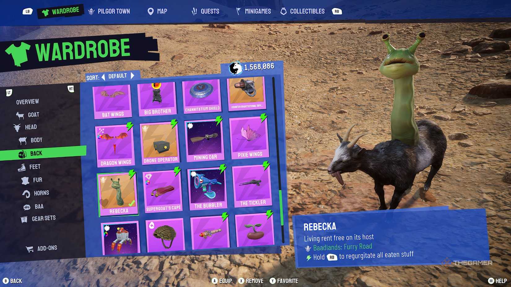 Rebecca in Goat Simulator 3.