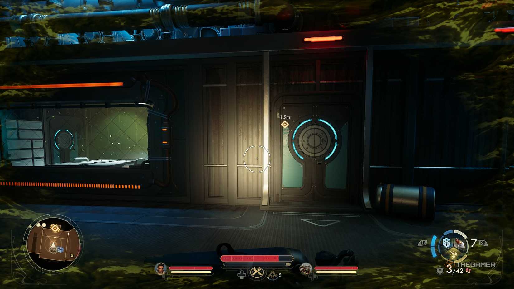 The gas-filled room in the Automech Repair Center in The Outer Worlds 2.