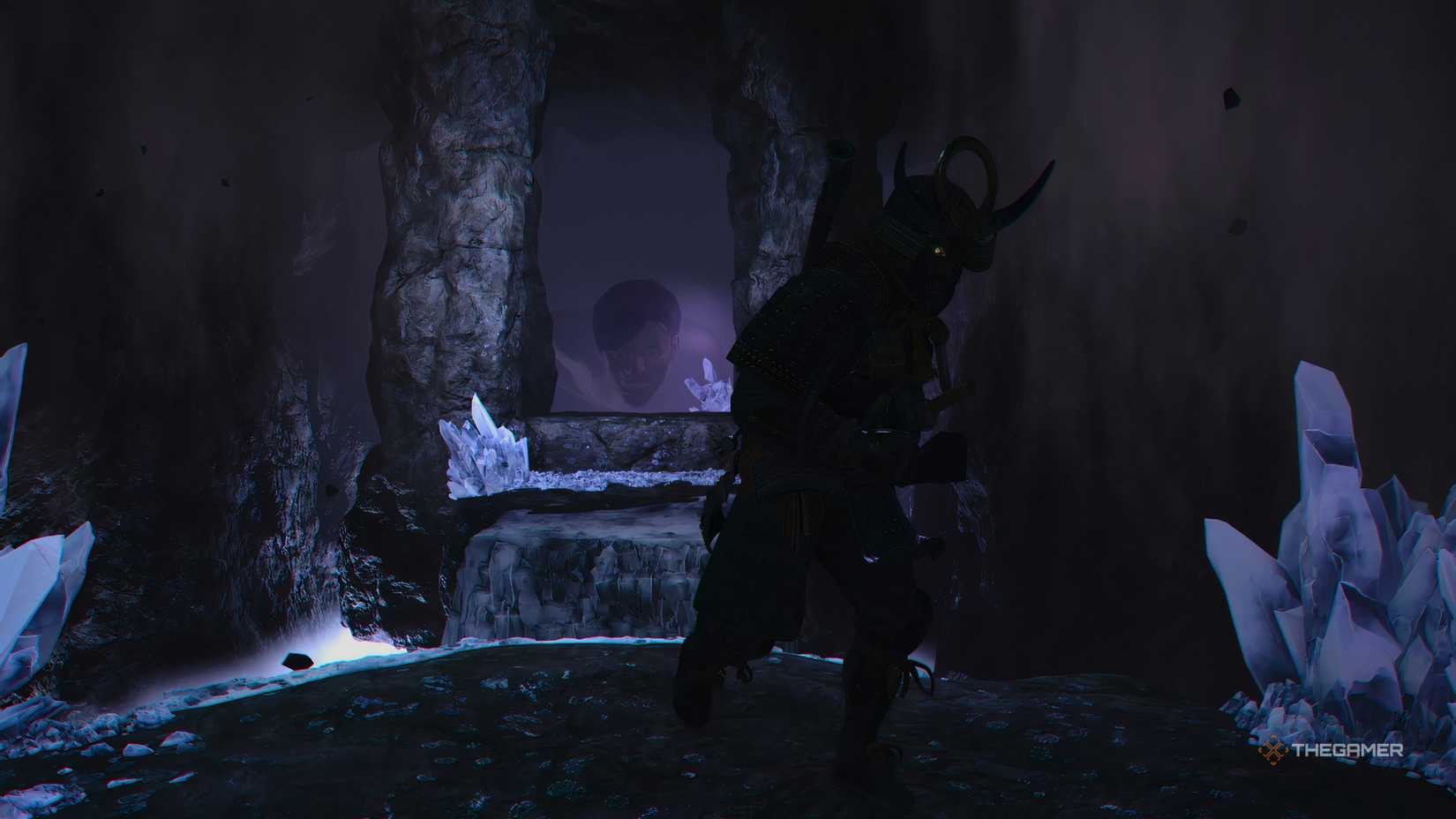 Running from Titan-Albrecht in the AoT story quest in Assassin’s Creed Shadows.