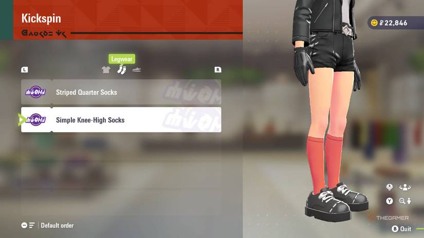 Simple knee high socks at Kickspin in Pokemon Legends: Z-A.