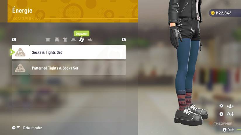 Socks and Tights at Energie in Pokemon Legends: Z-A.