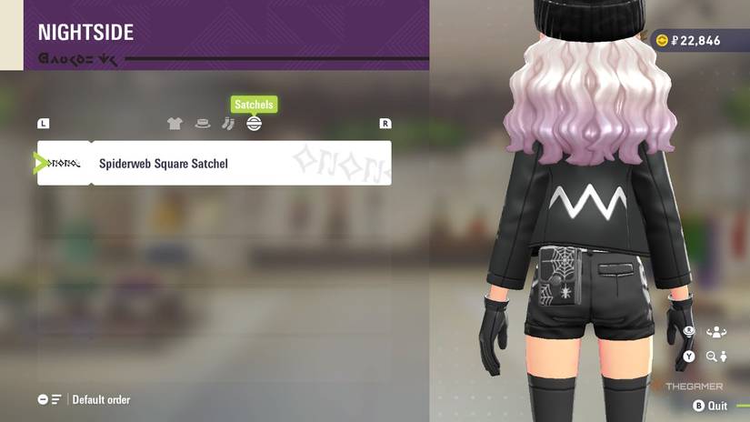 Spiderweb Satchel at NIGHTSIDE in Pokemon Legends: Z-A.