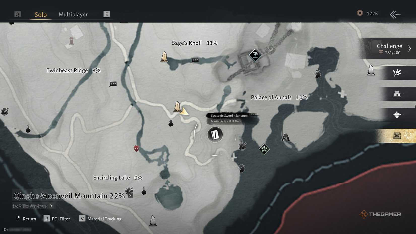 Strategic Sword Sanctum location in Where Winds Meet.