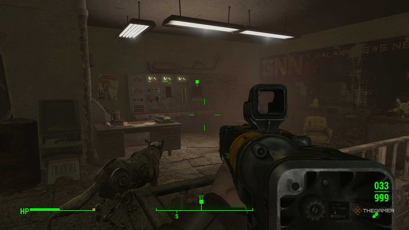 Terminal around computers in Fallout 4.