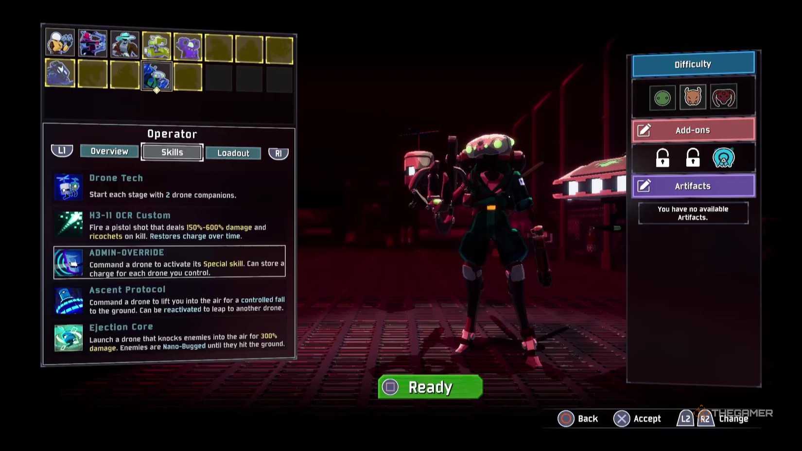 مهارت ADMIN OVERRIDE برای اپراتور در خطر باران 2.