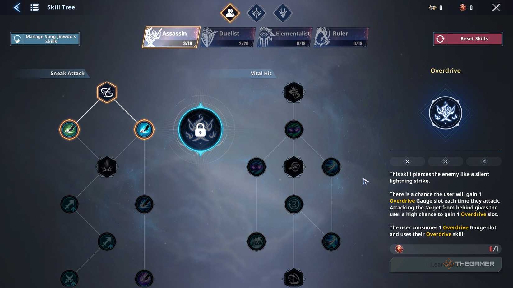 The Assassin Overdrive skill in Solo Leveling Arise Overdrive.