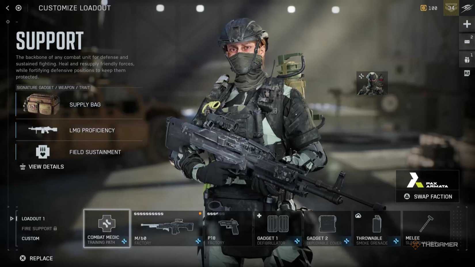 Combat medic training path in Battlefield 6.