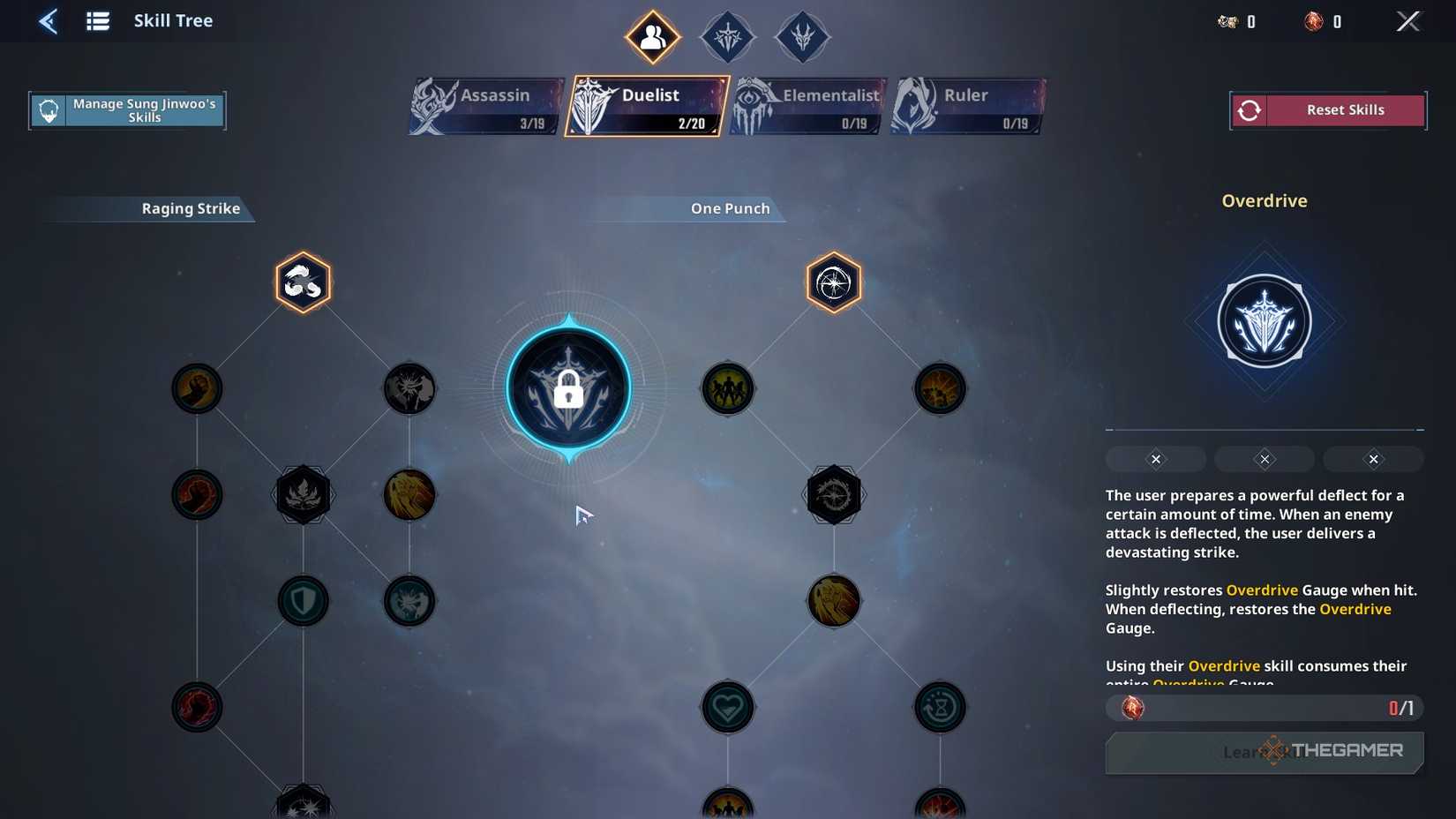 The Duelist Overdrive skill in Solo Leveling Arise Overdrive.