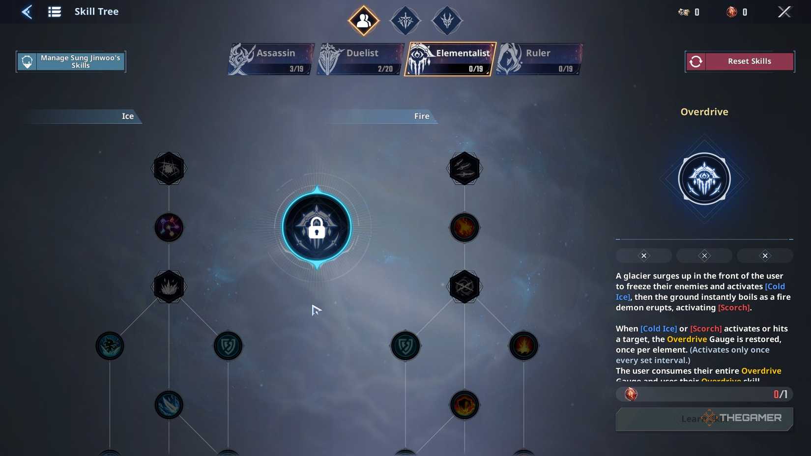 The Elementalist Overdrive skill in Solo Leveling Arise Overdrive.