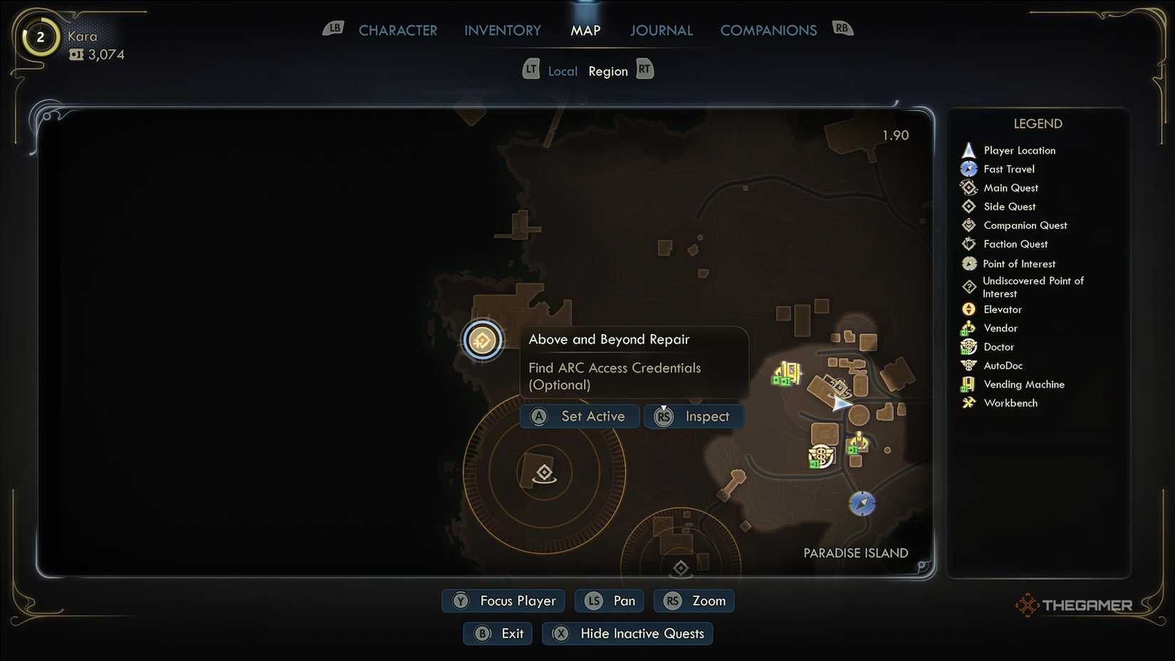 Ministry of Accuracy on the map in The Outer Worlds 2.